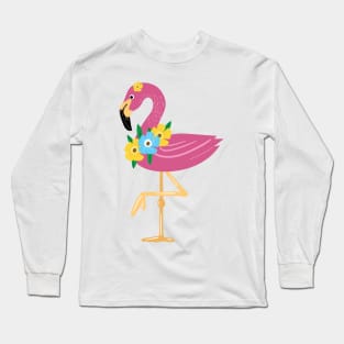 Awesome Floral Flamingo Queen Merch T-shirt and Accessories - ladies gift ideas Long Sleeve T-Shirt